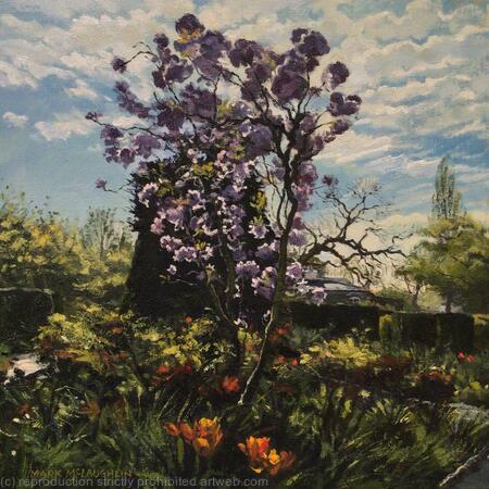 Spring light, Walled garden. Brockwell Park