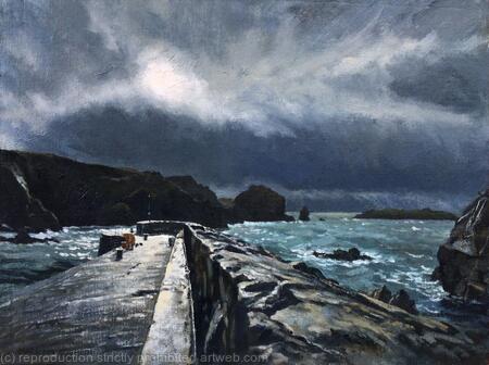 Between the Showers. Mullion Cove