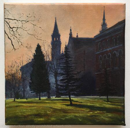 Morning mist, Dulwich College