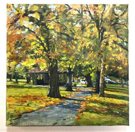 Chestnut walk, Autumn. Ruskin Park