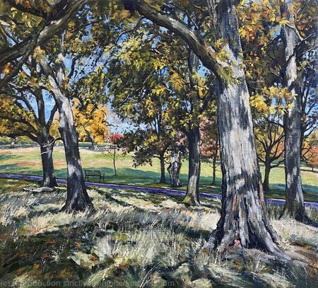 Autumn morning in Brockwell Park.