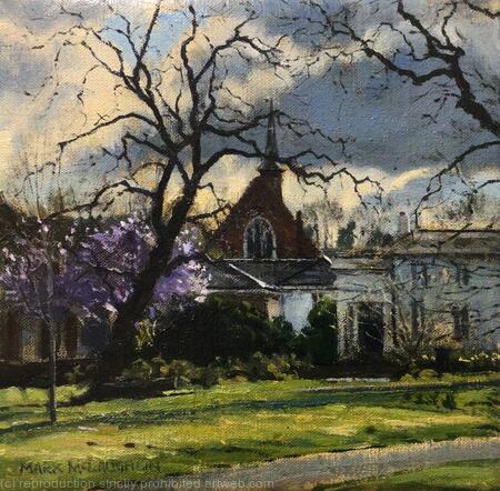 Church spire, from Brockwell Park