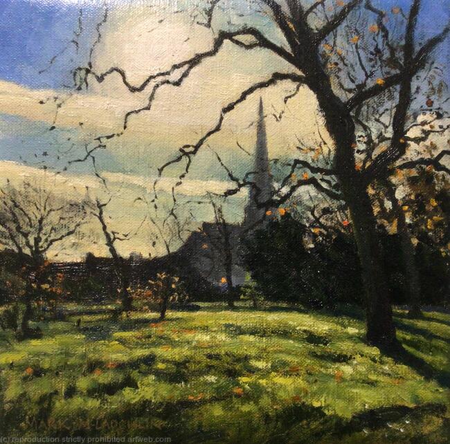 Trinity Church from Brockwell Park.