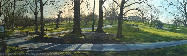 Spring afternoon light, Brockwell Park.