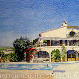 Pool view of Villa, Cote d'Azur