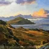 Evening light towards Raasay. Isle of Skye