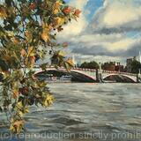 Autumn morning. Lambeth Bridge from Millbank