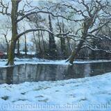 February snowfall. Belair Park. West Dulwich.