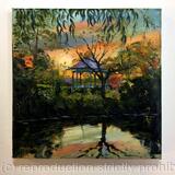 Sunset over Bandstand, Ruskin Park.