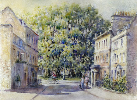 The Circus from Bennet Street, Bath