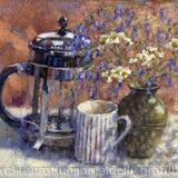 Cafetiere with Cow Parsley