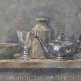 Still Life with a Pewter Teapot