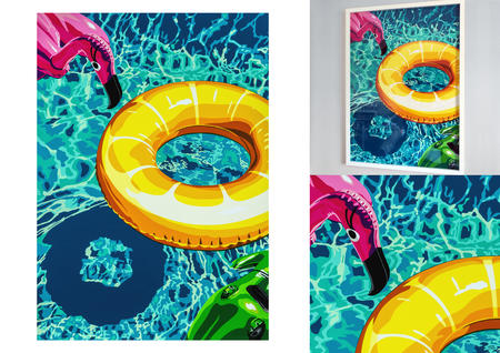 Lilos on Swimming Pool 2