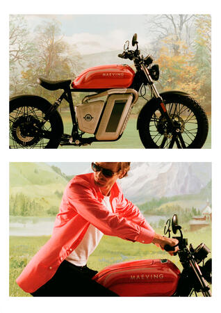 Maeving x Thomas Pink 'Art Bike'