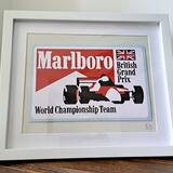 Vinyl (hand-cut) Stickers: Marlboro British GP