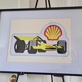 Vinyl (hand-cut) Stickers: Shell Racing sticker.