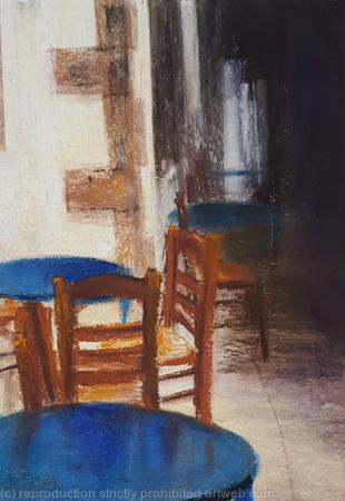Blue tables