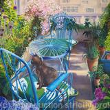 Relaxing on the Balcony