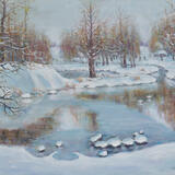 winter homes  gathering wood