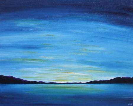 Blue Lakeland Sunset