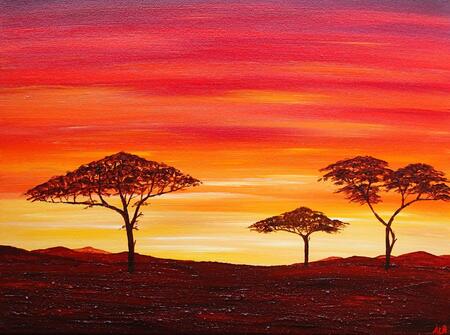 African Savannah Sunset