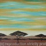 African Sunset Scene