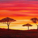 African Savannah Sunset