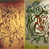 graffiti in the cave