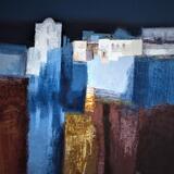 Sicilian Village in Blue