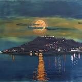 Flower Moon over Portland