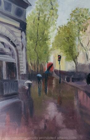 Rainy day in London 