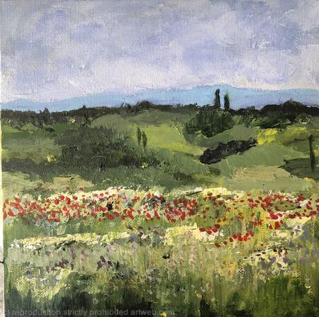 Summer field in Italy 