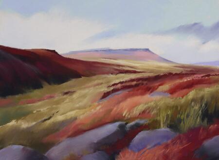 1632 Carl Wark & Higgar Tor from Burbage