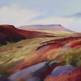 1632 Carl Wark & Higgar Tor from Burbage