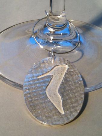 wine glass charm