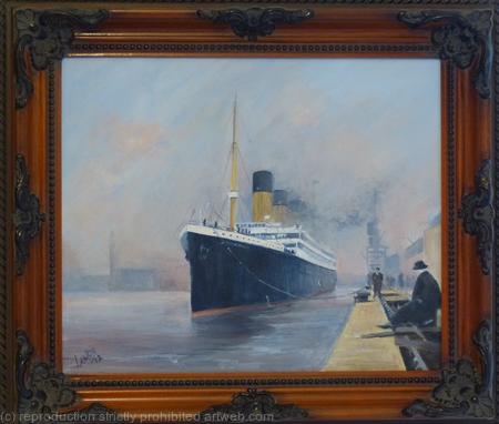 Titanic Leaving Southampton 