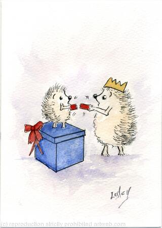 No 123 Hedgehog Party time AVAILABLE