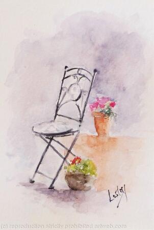 Watercolour My garden  1  AVAILABLE 