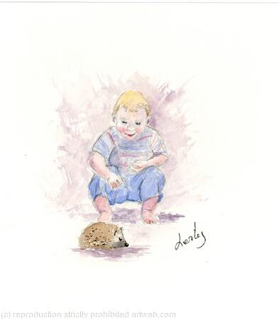 223 The Boy & Hedgehog AVAILABLE 