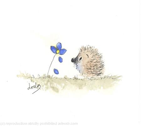 244  HARRi hoglet Forget me not is SOLD 
