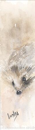 N0 6 Hedgehog Bookmark SOLD