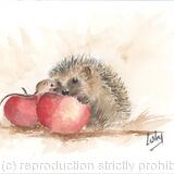 No 156 Hedgehog with mouse SOLD