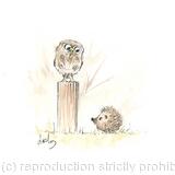 HETTi hoglet and the Owl No 184 SOLD 