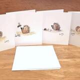 HETTi hoglet cards set 1. Pkt of four cards  ! BACK IN STOCK NOW 