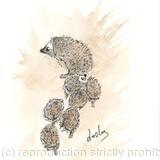  314 Mum and Hoglets AVAILABLE 