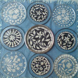 ANNE FRENCH Decoupage salvers