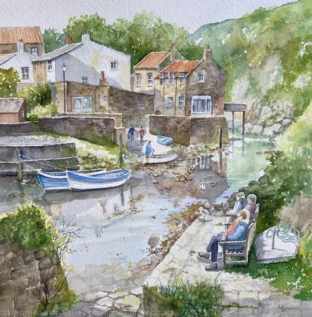 Time to relax, Staithes  SOLD