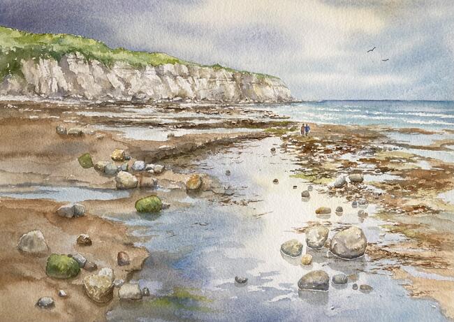 Robin Hoods Bay beach 
