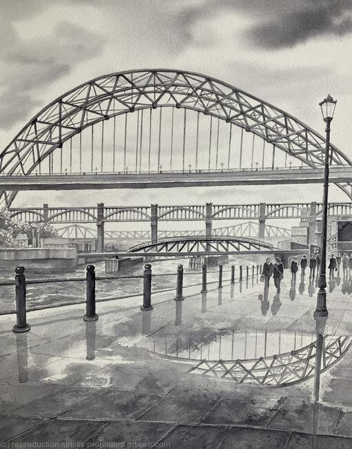 After the rain Tyne Bridge