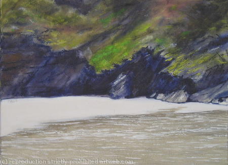 Rocks at Little Lantic Beach, Cornwall